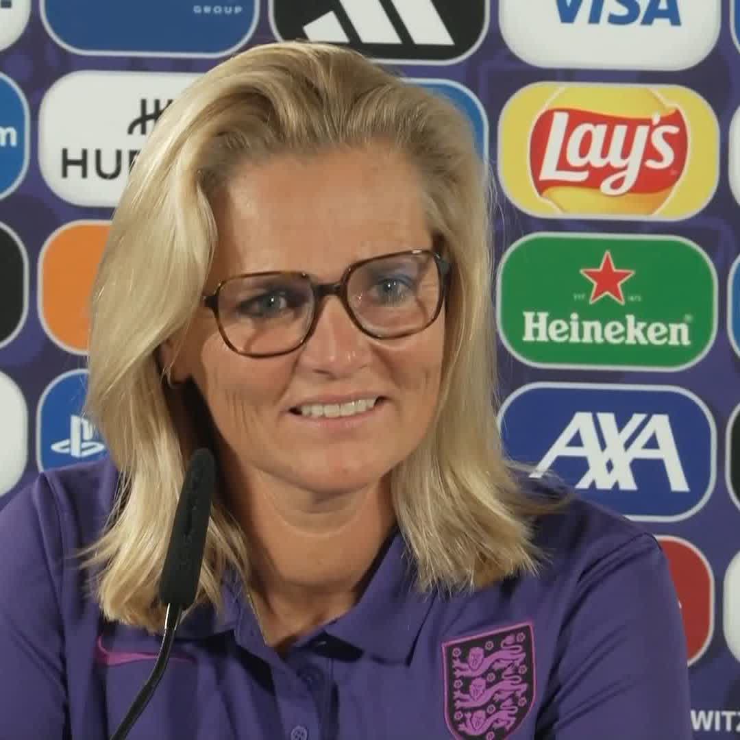 🗣️ "We are ready to go!" England manager Sarina Wiegman says her team looks good ahead of their Euro 2025 opener against France tomorrow 🏴󠁧󠁢󠁥󠁮󠁧󠁿