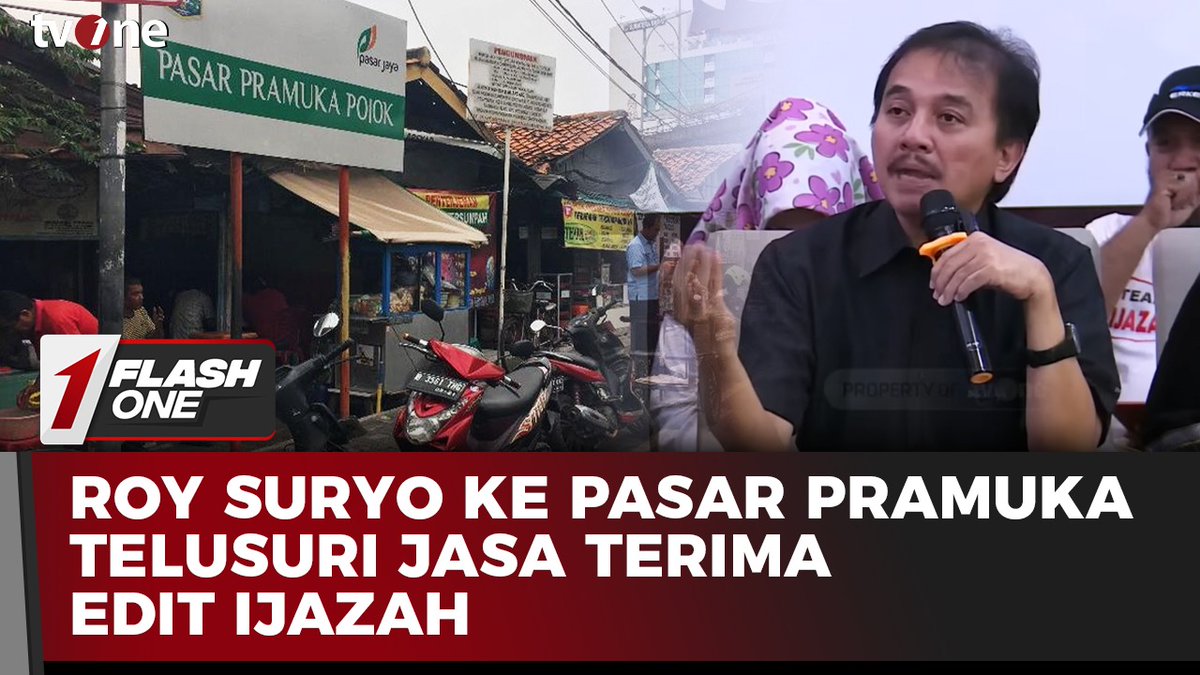 Roy Suryo ke Pasar Pramuka Telusuri Jasa Terima Edit Ijazah