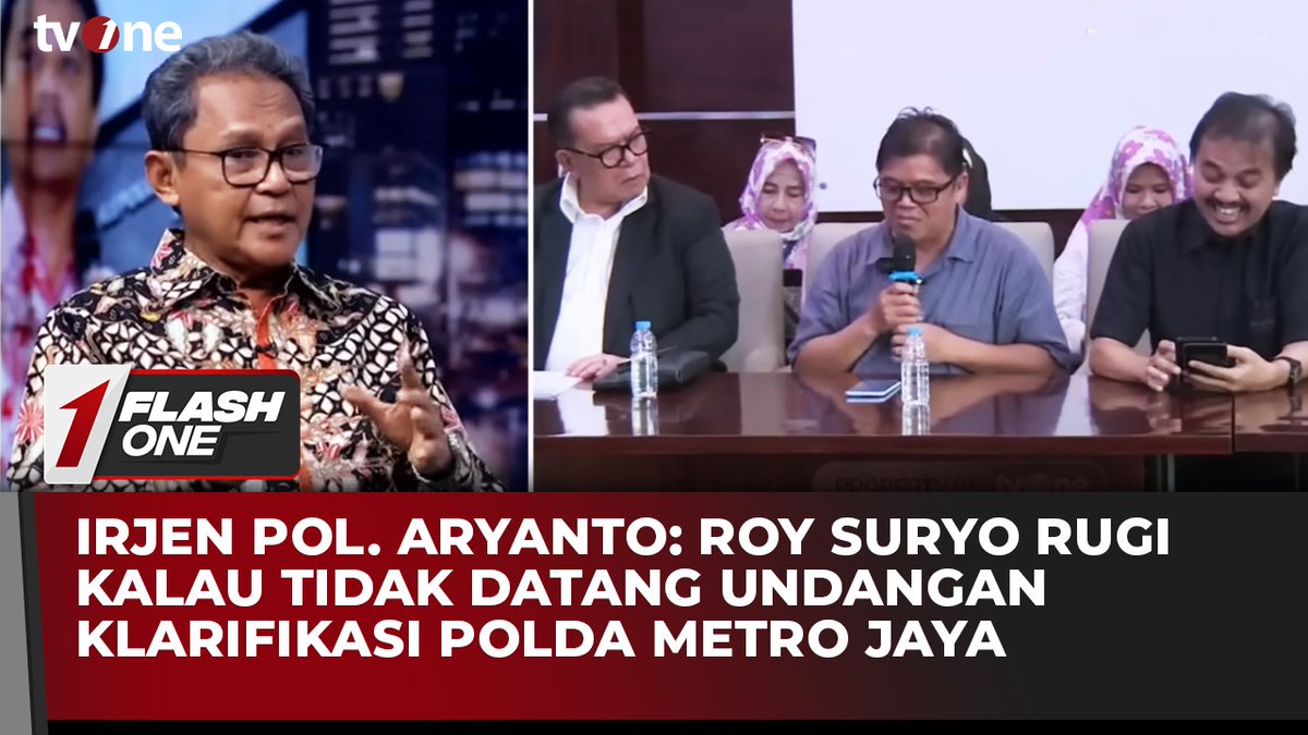 Irjen Pol. Aryanto: Roy Suryo Rugi Kalau Tidak Datang Undangan Klarifikasi Polda Metro Jaya