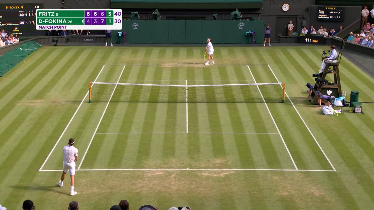 Fritz to the fourth 👊 No.5 seed Taylor Fritz defeats Alejandro Davidovich Fokina 6-4, 6-3, 6-7(5), 6-1 to reach the last 16 at #Wimbledon