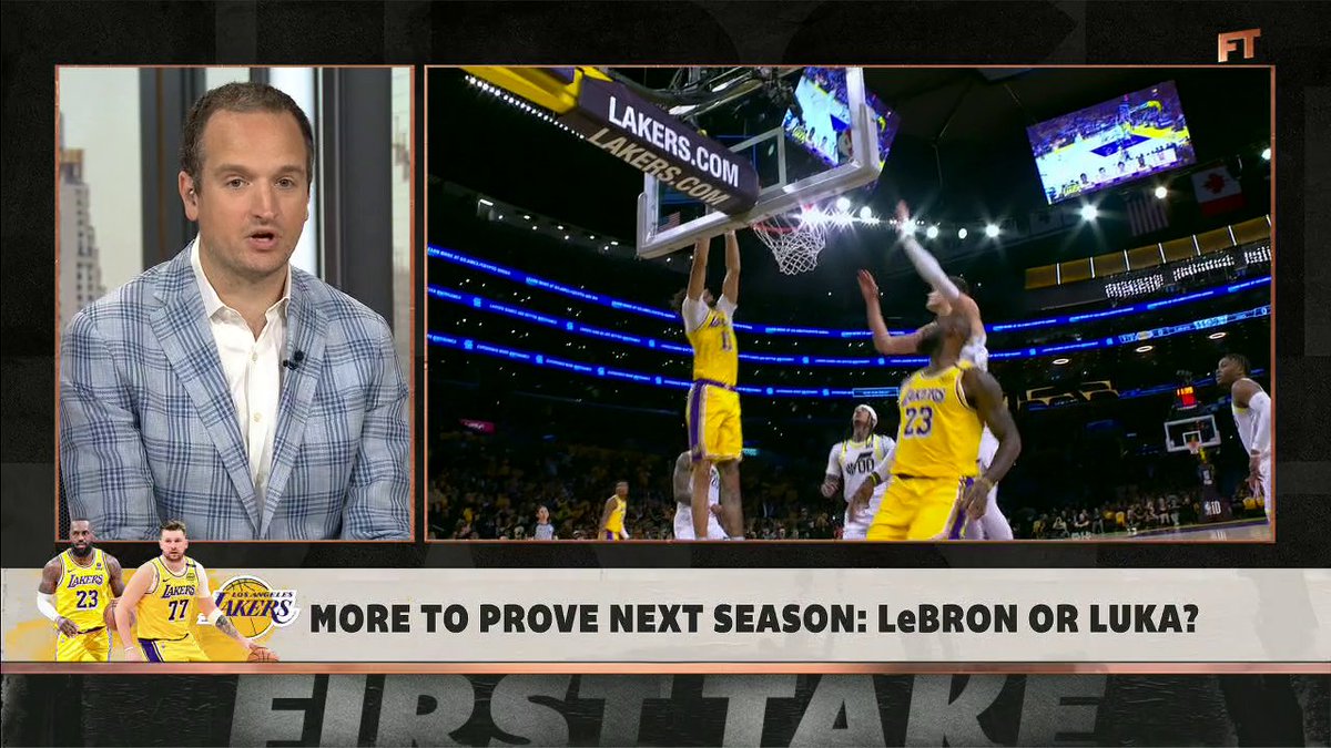"There aren't many chances left for [LeBron James] to make any kind of a statement, or a message, or an argument about whether he should potentially be on the same level as Michael Jordan when his career is over." Tim Bontemps says LeBron James has more to prove than Luka Dončić next season 👀
