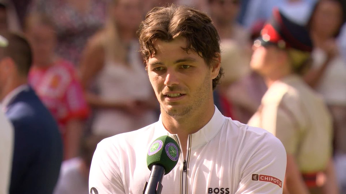 "My body's feeling better after each match." Despite playing 14 sets in three matches, Taylor Fritz is feeling good 💪 #Wimbledon