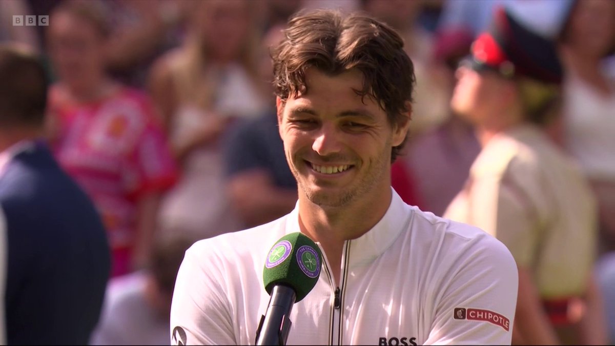 That's not how it's supposed to work Taylor 😂 #Wimbledon