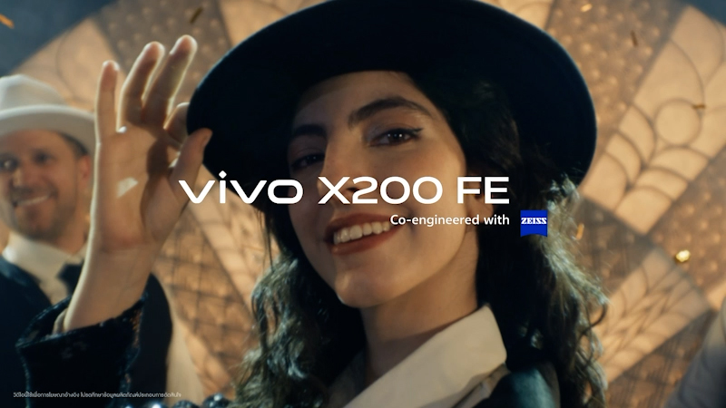 ใหม่! vivo X200 FE สมาร์ตโฟนดีไซน์สวย เครื่องเล็ก จับกระชับพอดีมือ ทุกกล้องเลนส์ ZEISS มาพร้อมโหมดเวที 📸✨ 12GB + 512GB ราคา 24,999.- ดูเพิ่มเติม เป็นเจ้าของได้แล้ววันนี้ที่ vivo Brand Shop ทุกสาขาและตัวแทนจำหน่ายทั่วประเทศ