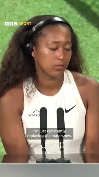 Naomi Osaka was feeling "upset" after her third-round exit at #Wimbledon but was "happy" with how she played against Anastasia Pavlyuchenkova.