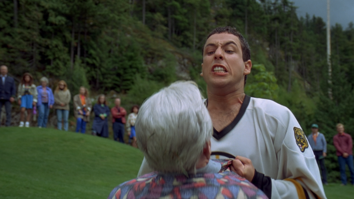 The Bob Barker fight in Happy Gilmore is legendary.