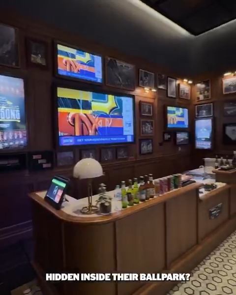 The Mets have a secret speakeasy completely hidden inside their ballpark 🤯