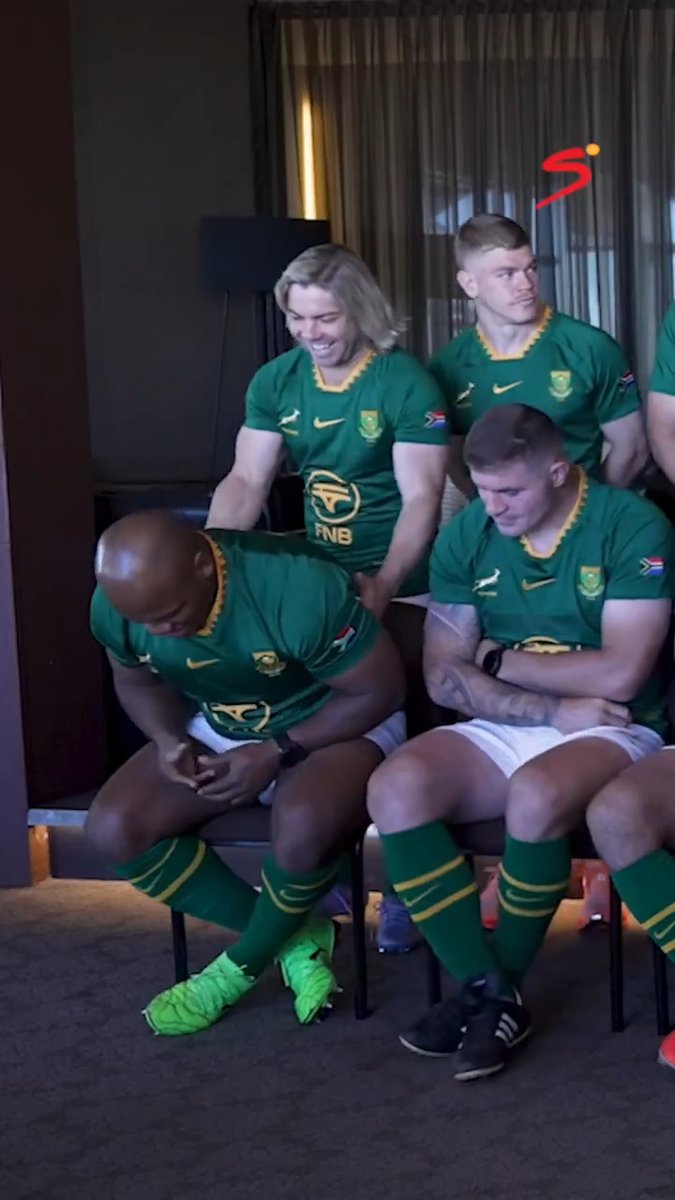 Dropping in with this week’s Springbok team photo ahead of the Italian job at Loftus 🇿🇦🫂 #SSRugby