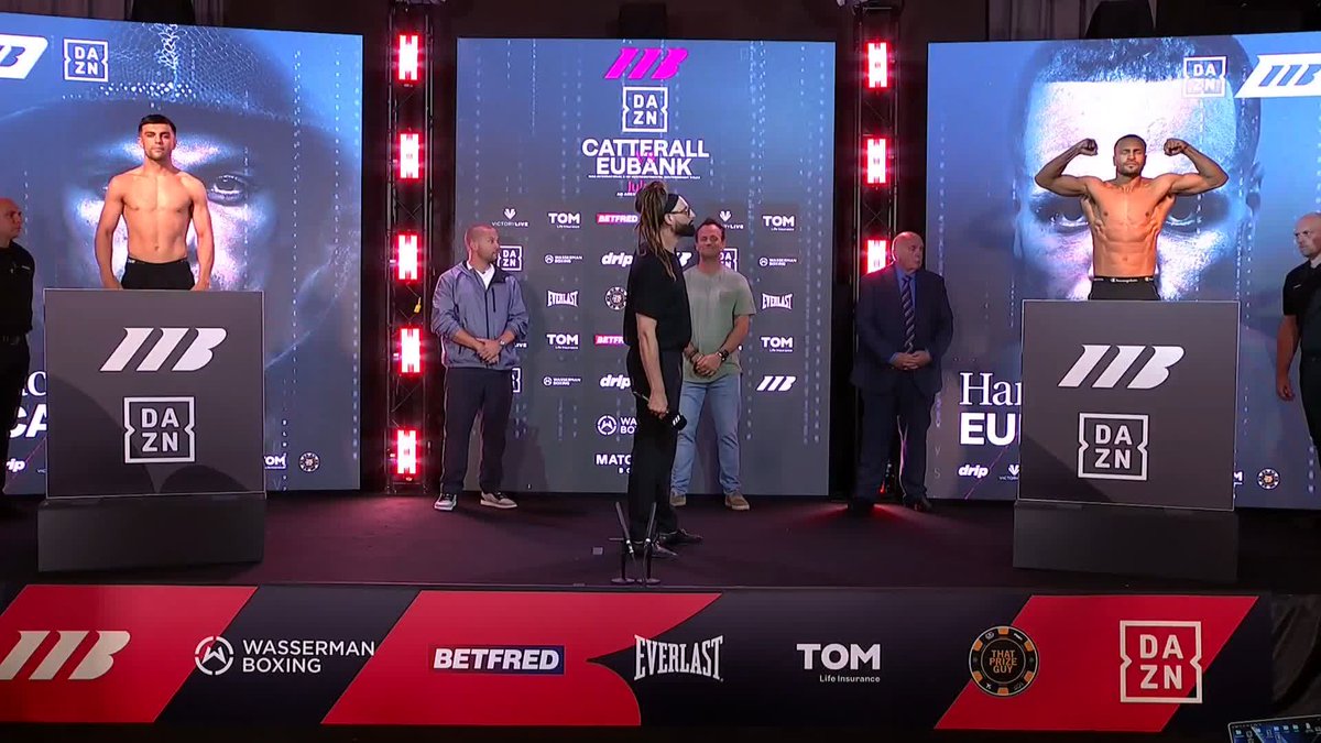 ⚖️ WEIGH-IN &amp; FACE-OFF 👀 Jack Catterall vs Harlem Eubank🥋 🛡️ WBA International &amp; IBF Intercontinental Welterweight Titles #CatterallEubank | DAZN Boxing | Wasserman Boxing