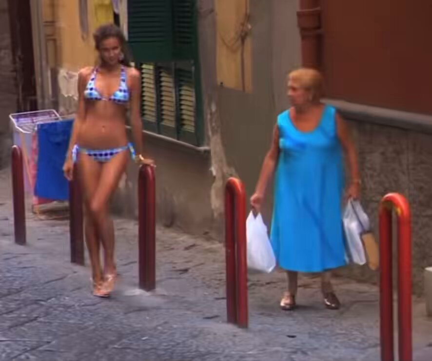 In 2009, Irina Shayk literally drove the whole of Naples crazy