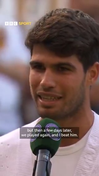 🗣 "We played again, and I beat him!" 😅 We need to see this Alcaraz v Murray decider on the golf course 🏌🍿👀