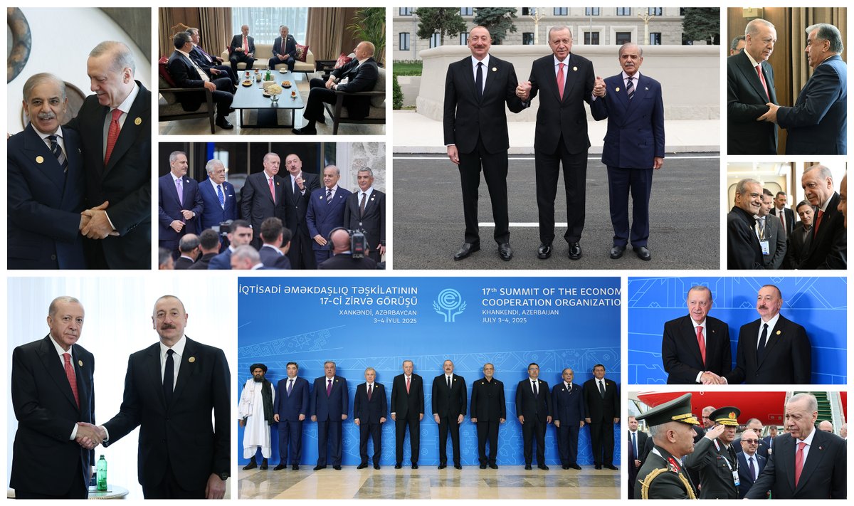 Azerbaycan’ın işgalden azat edilmiş kadim şehri Hankendi’nin Ekonomik İşbirliği Teşkilatımızın 17’nci toplantısına ev sahipliği yapması, zirvemize ayrı bir önem ve mana kazandırdı. 🇹🇷🇦🇿
