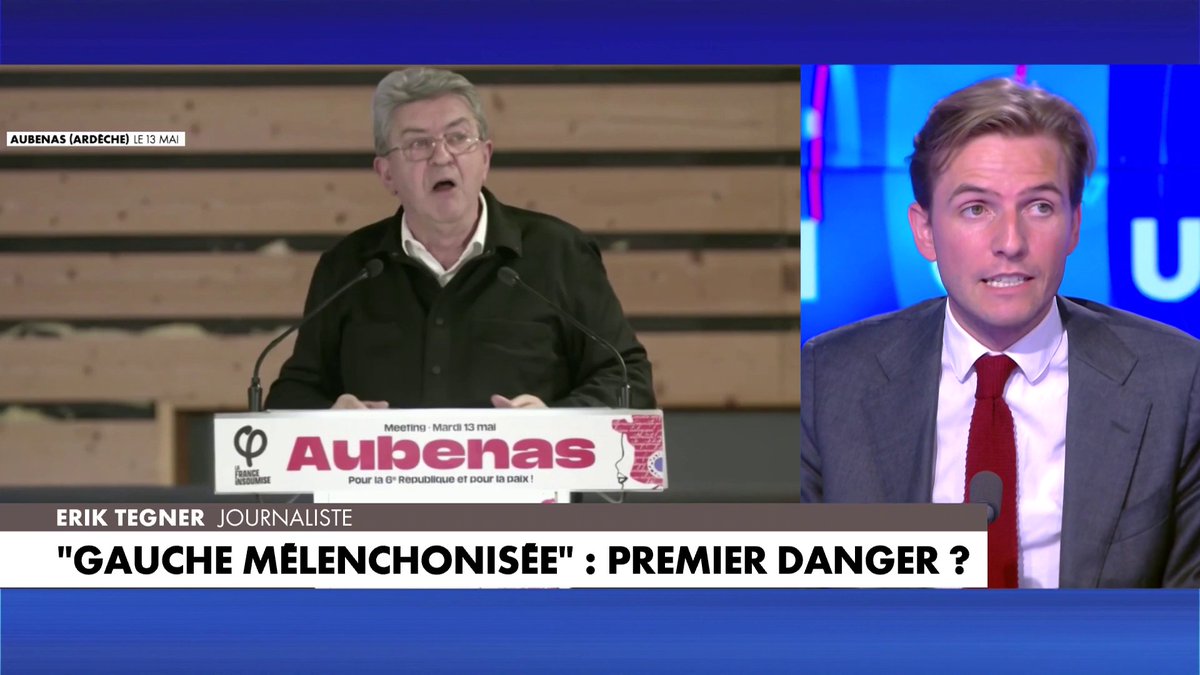 Erik Tegnér : «La "gauche mélenchonisée" est le plus grand danger aujourd'hui en France», dans 100% Politique