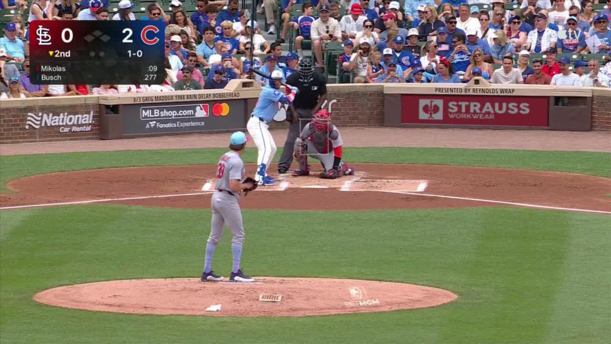 A franchise-record EIGHT homers for the Cubs against the Cardinals 😱 THREE of them were hit by Michael Busch 👏