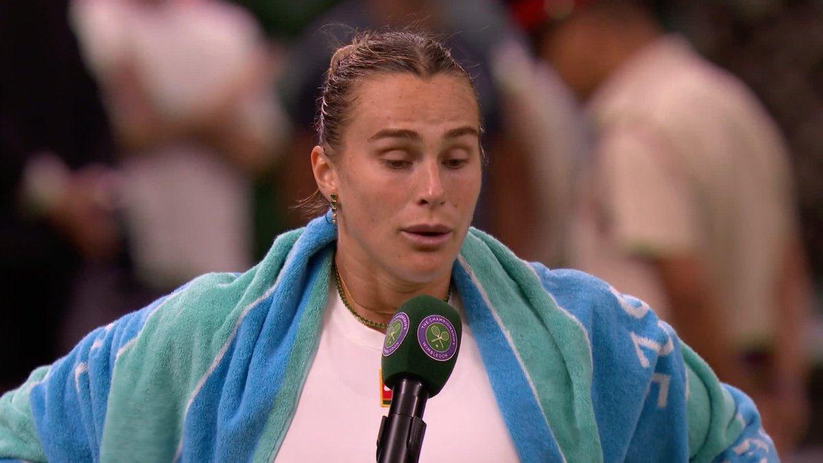 "I'm pretty sure soon she's going to be back in the Top 10." Aryna Sabalenka has nothing but praise for Emma Raducanu 👏 #Wimbledon