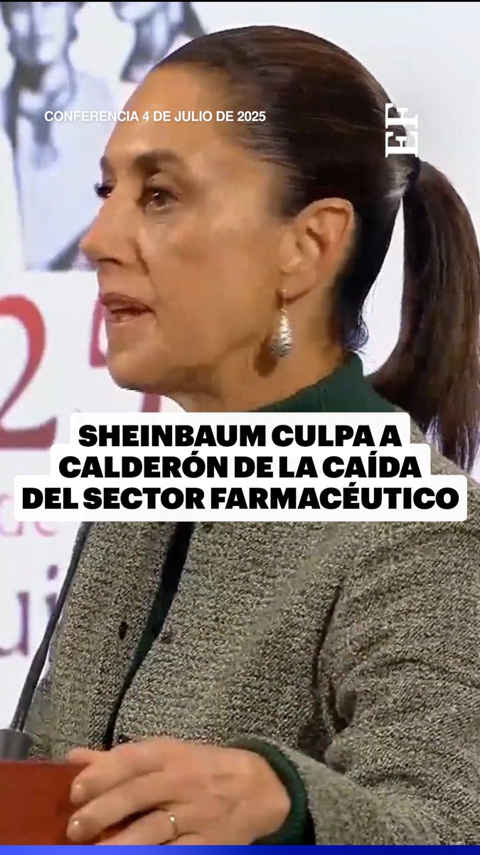 “Sí, en 2008, en el periodo de Felipe Calderón, cayó por completo la industria farmacéutica nacional”: tras un informe de Alejandro Svarch, director de #IMSSBienestar, la presidenta Sheinbaum detalla porqué no se producen medicamentos genéricos