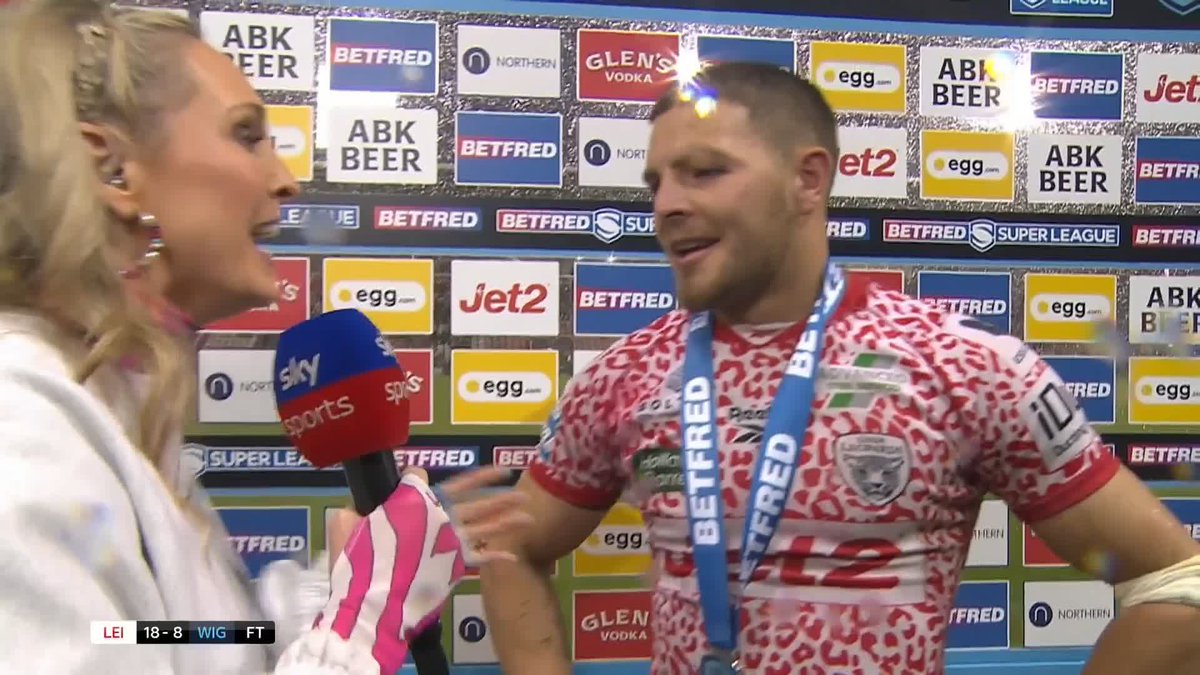 'For me it's special to come into this squad' 💪 Player of the match Bailey Hodgson reacts after Leigh Leopard's huge win against Wigan Warriors 🗣️