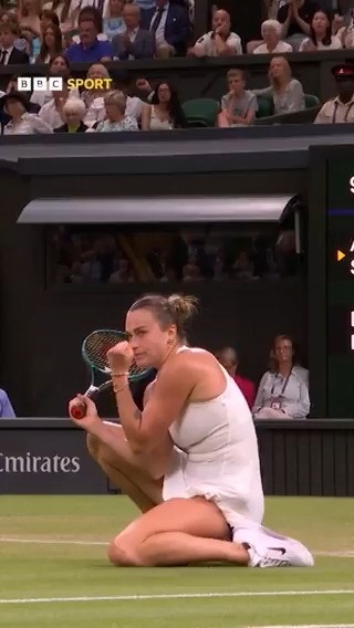 🗣 "Wow!" Aryna Sabalenka displaying exactly why she's world number one 😮‍💨 #Wimbledon