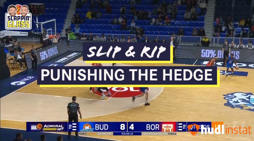 { Slip &amp; RIP - Punishing the Hedge } Punish the hedge with a quick slip and a RIP screen out of a stacked ball screen alignment. Hudl Hoops Fastmodel Sports