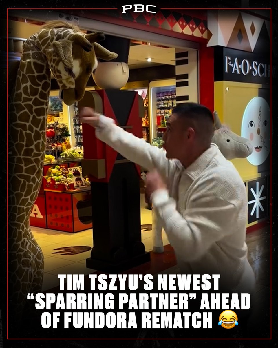 🦒😂 Tim Tszyu stays prepared, no matter where he is. Fundora vs Tszyu 2 | July 19 | PBC PPV on Prime Video (📷: Tim Tszyu on Instagram)
