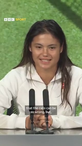 Emma Raducanu has spoken about the trustworthiness of the newly introduced electronic line calling system at #Wimbledon 🗣 "It's kind of disappointing that the calls can be so wrong" 🎥❌