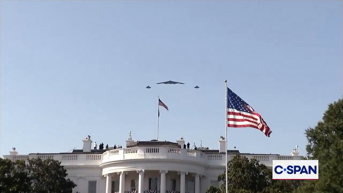 White House B-2 bomber flyover. #4thofJuly #July4th
