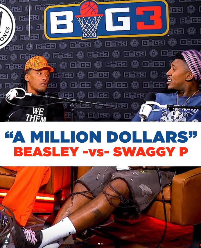 Michael Beasley challenges Nick Young for a Million dollars. After Nick Young told him he just started beating guys last in the Big3. Then things escalated 😳