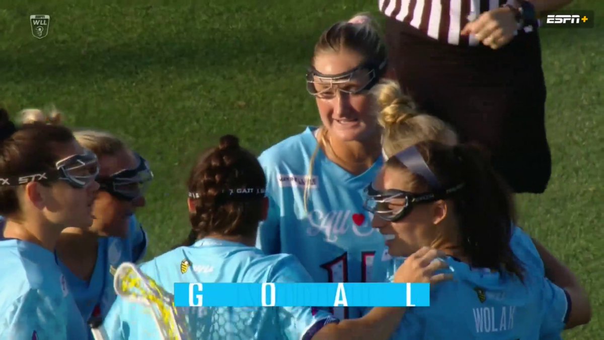 A hat trick for Rachel Clark in less than four minutes! 🥍 Women's Lacrosse League All-Star Game on ESPN+:
