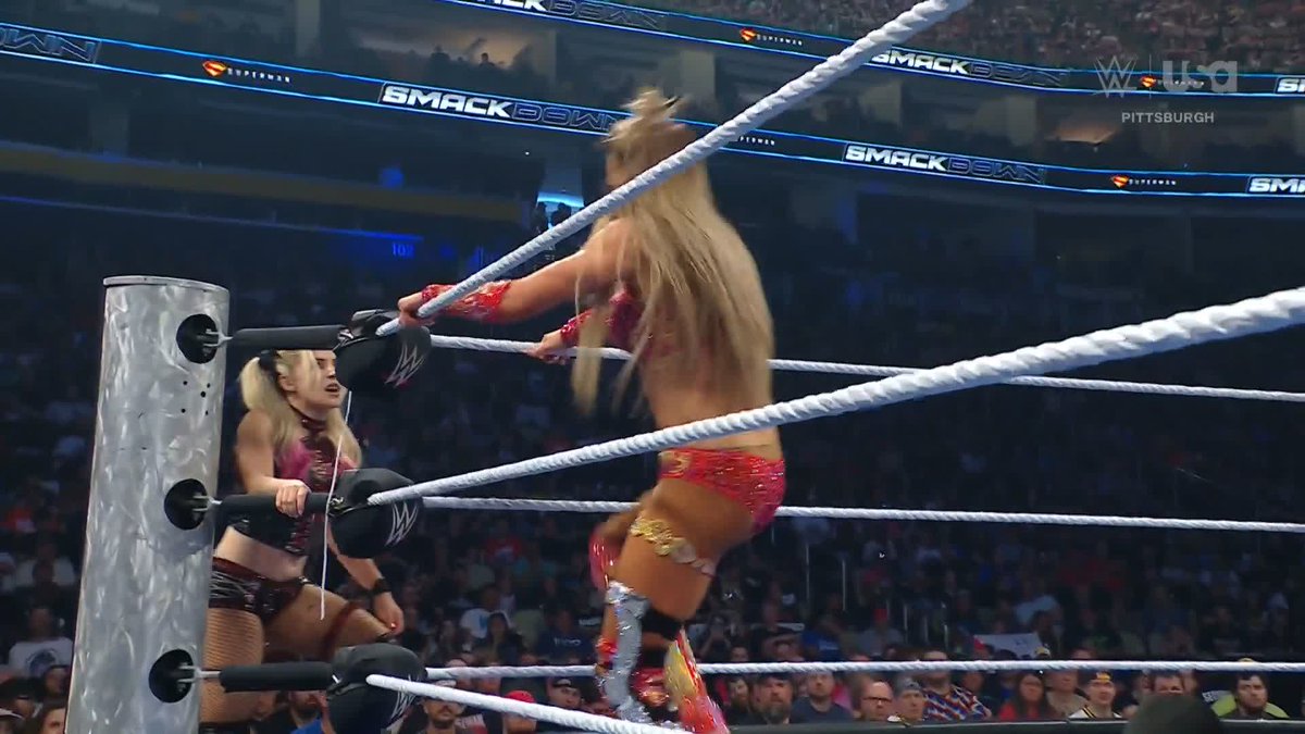 Did they just hug?! 🤭 Charlotte Flair's head pat just accidentally earned her and Lexi (Kaufman) Cabrera a match at WWE Evolution!