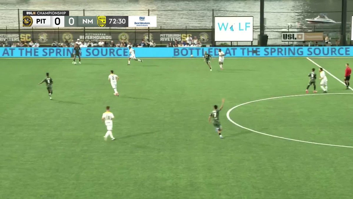 Straight off the turnover, Robbie Mertz pounces and gives Pittsburgh Riverhounds SC a 𝙫𝙞𝙩𝙖𝙡 lead! 💥