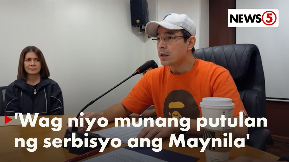 'GRAVE FINANCIAL MESS' Humarap si Manila Mayor Isko Moreno Domagoso sa mga kinatawan ng telecommunication, water, at public utilities service providers matapos makatanggap ng disconnection notice ang city hall, ilang public buildings, schools, at ospital.