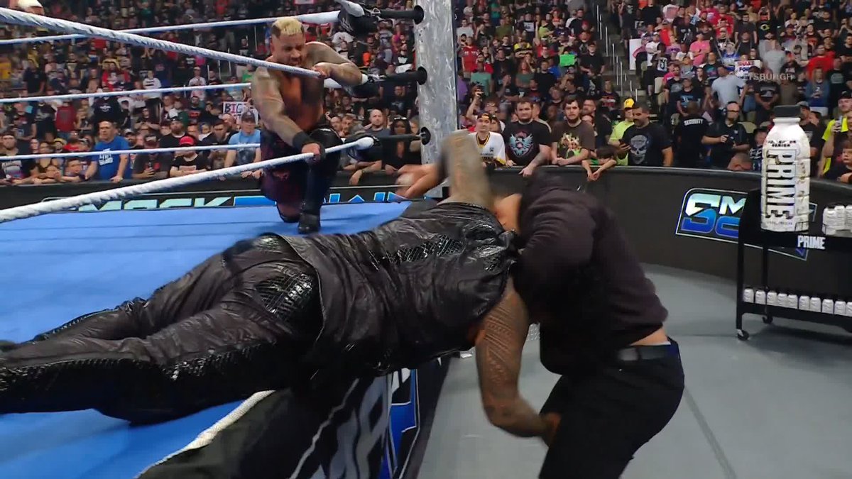 MESSAGE. SENT. The numbers game was not on Jimmy Uso and Jacob Fatu's side...