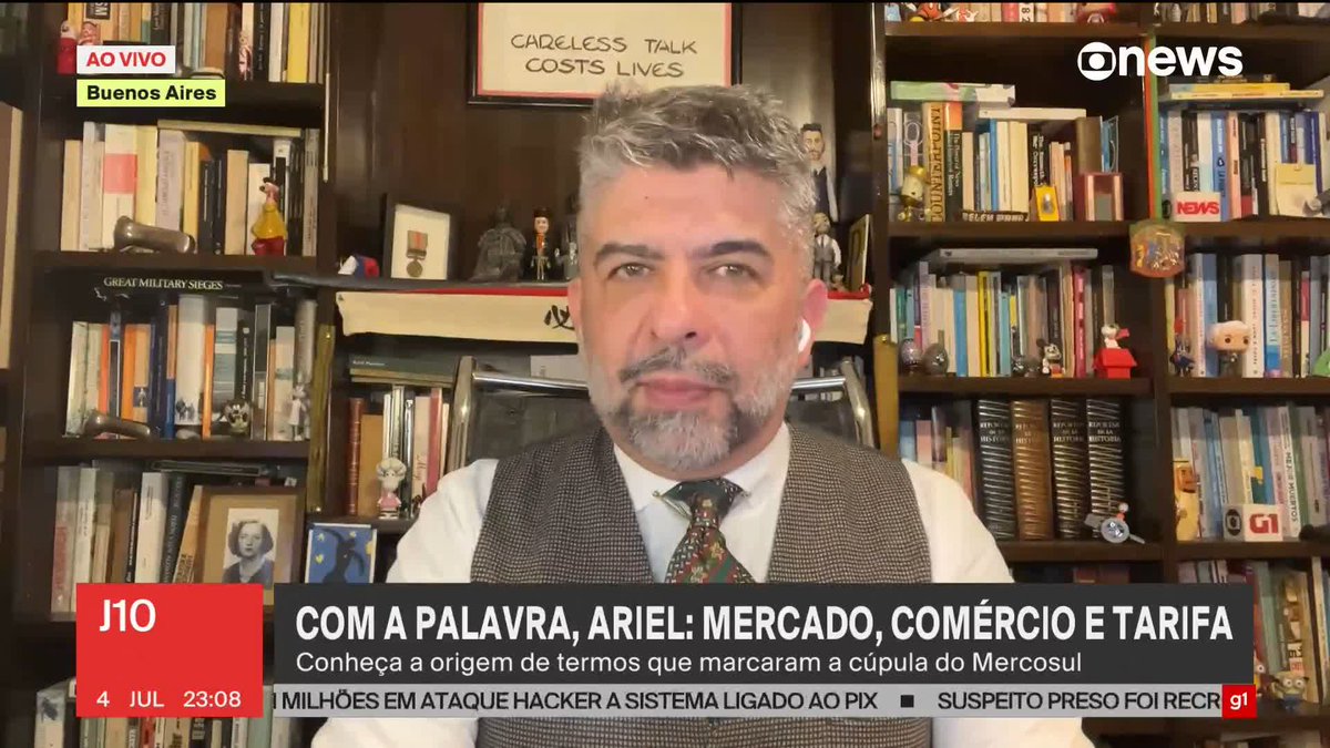 No vocabulário do Mercosul, algumas expressões são figurinhas carimbadas, como “mercado”, “livre comércio” e “tarifas”. Ariel Palacios explica a origem desses termos. ➡ Assista ao #J10: #GloboNews