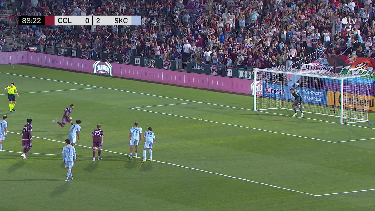 Rafael Navarro buries the penalty to cut the Colorado Rapids deficit in half!
