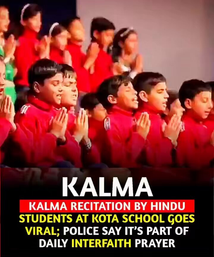Gems of Secularism Hindu children reciting the Kalma at a school in Kota, Rajasthan.