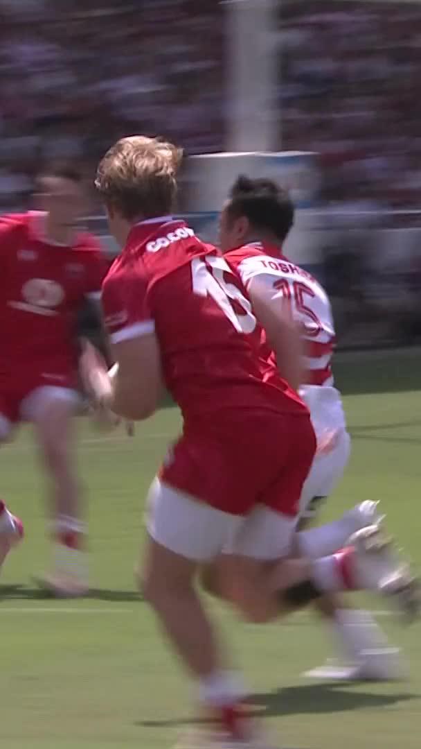 日本代表最初のトライは、松永拓朗選手!! #JPNvWAL #ラグビー日本代表