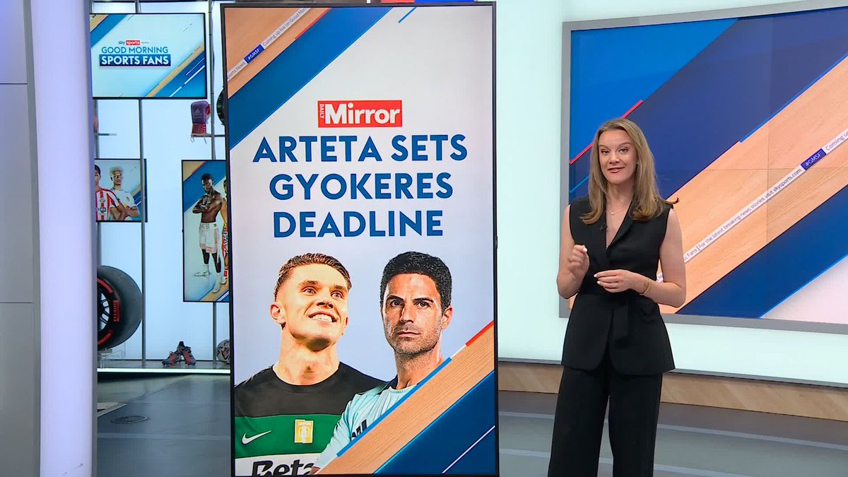 The Mirror claim Mikel Arteta has set a deadline for Arsenal to agree a deal to sign Viktor Gyokeres 🔴 The Athletic are reporting Arsenal are yet to reach an agreement with Ethan Nwaneri over a new deal and The Times say Newcastle are targeting Giorgio Scalvini.