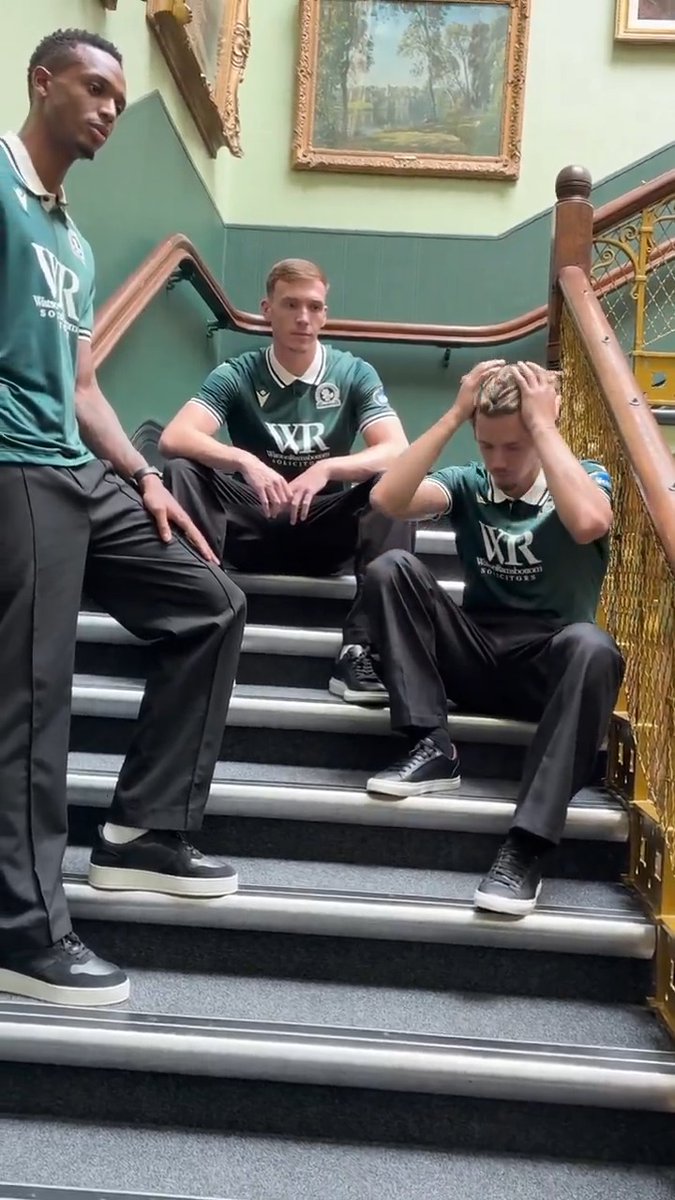 BTS at our third kit shoot 📸 Thank you to Blackburn Museum & Art Gallery for hosting us 🤝 #Rovers 🔵⚪️