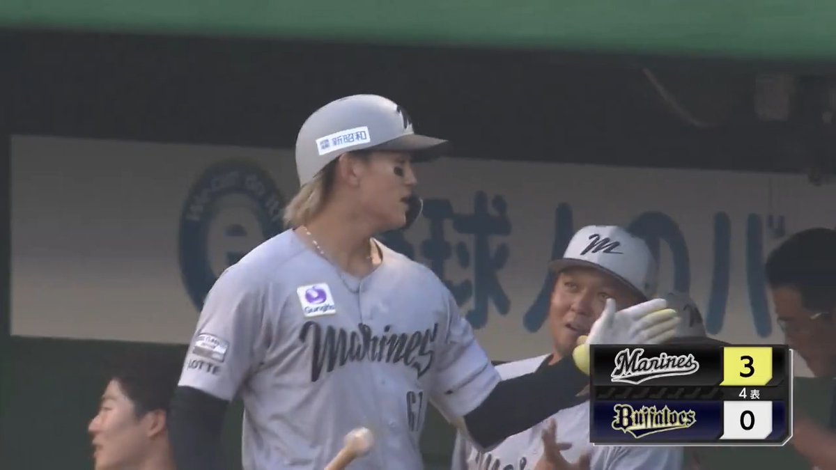 2打席連続弾💪 千葉ロッテ 山本大斗 選手の第10号ソロホームラン🌈 👇ライブ配信はこちら