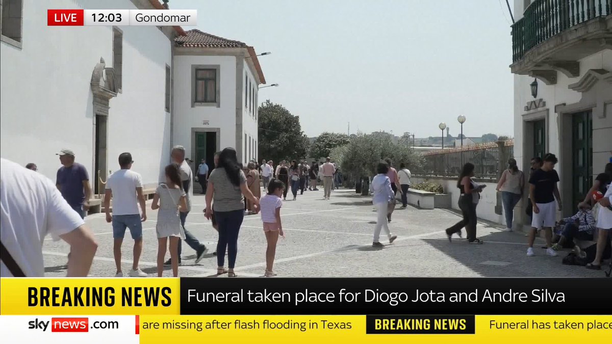 'Today we're all one football family' Head Coach of Portugal national team Roberto Martinez speaks at the funeral of footballer Diogo Jota and brother Andre Silva ๐บ Sky 501, Virgin 602, Freeview 233 and YouTube
