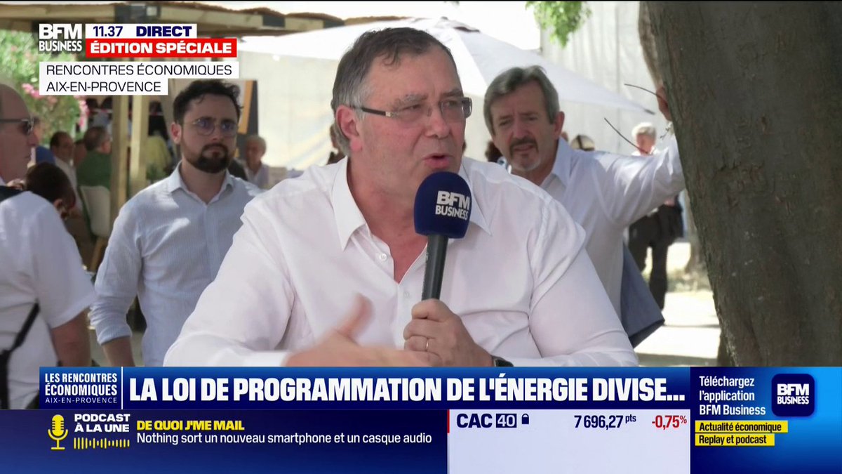 Politique énergétique européenne: 🗨️ "Les Français ne veulent pas des éoliennes, les Allemands adorent les éoliennes. Mettons les éoliennes en Allemagne et mettons le nucléaire en France", clame Patrick Pouyanné, PDG de TotalEnergies
