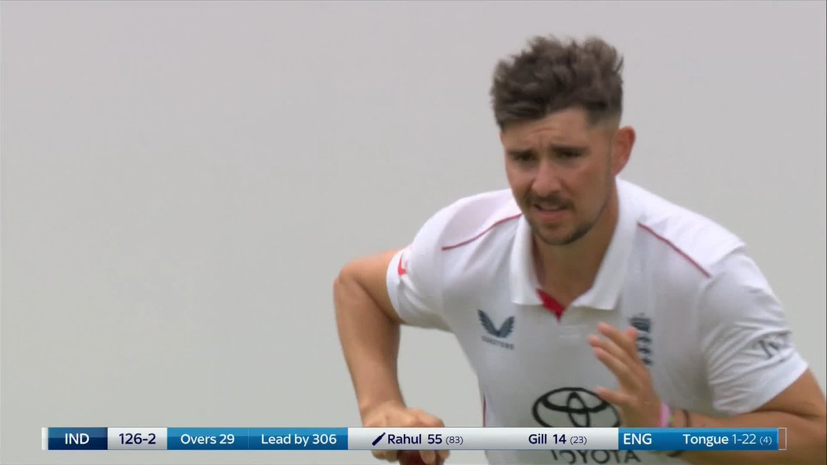 What a BEAUTY from Josh Tongue! 🤩 KL Rahul is bowled out for 55 at Edgbaston!