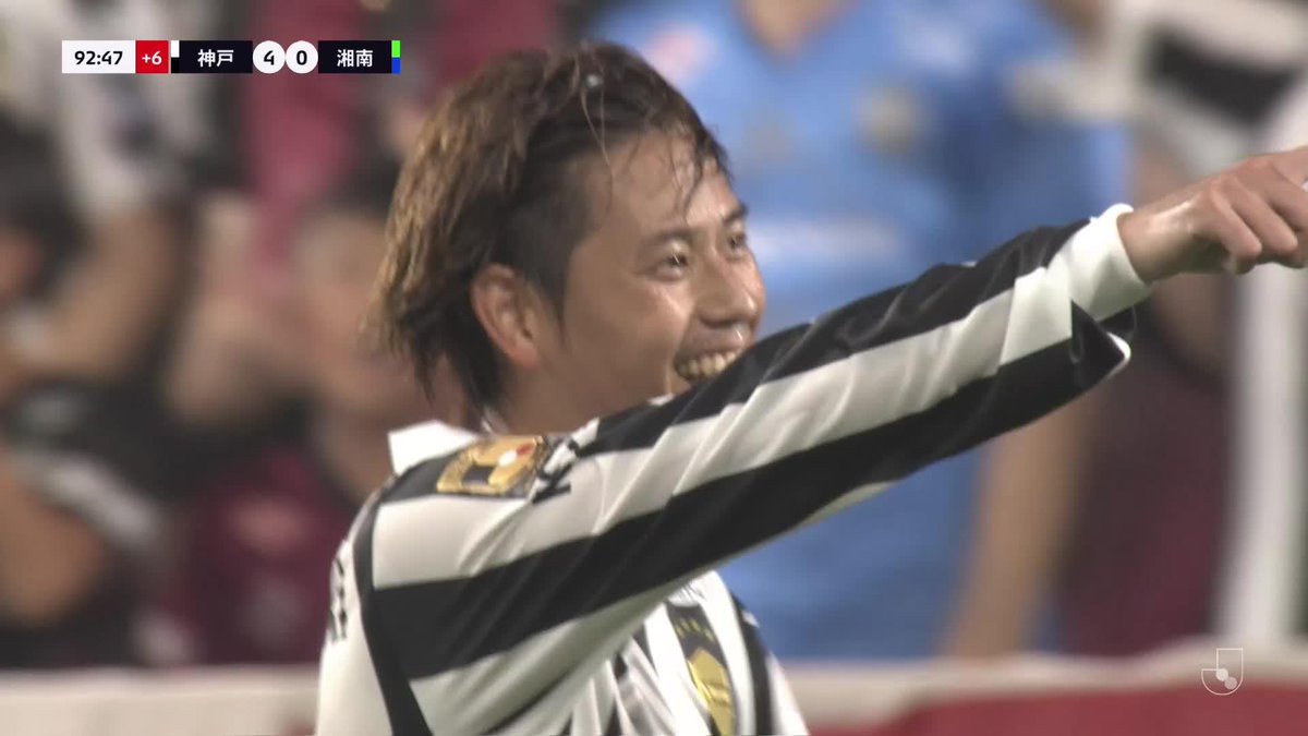 ハーフラインから抜け出し落ち着いてゴール💫 🎦 ゴール動画 🏆 明治安田J1リーグ 第23節 🆚 神戸vs湘南 🔢 4-0 ⌚️ 90+3分 ⚽️ 汰木 康也(神戸) #Jリーグ