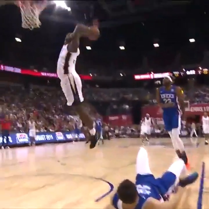 6 YEARS AGO TODAY 💪 Zion Williamson made this ridiculous play during his Summer League debut that was cut short because of an earthquake.