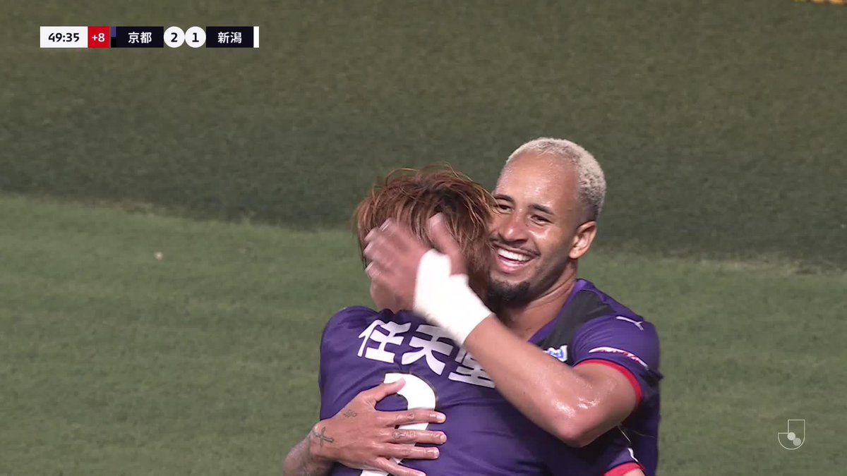 京都サンガF.C.らしいカウンターで勝ち越しゴール💫 🎦 ゴール動画 🏆 明治安田Ｊ１リーグ 第23節 🆚 京都vs新潟 🔢 2-1 ⌚️ 45+5分 ⚽️ マルコ トゥーリオ（京都) #Ｊリーグ