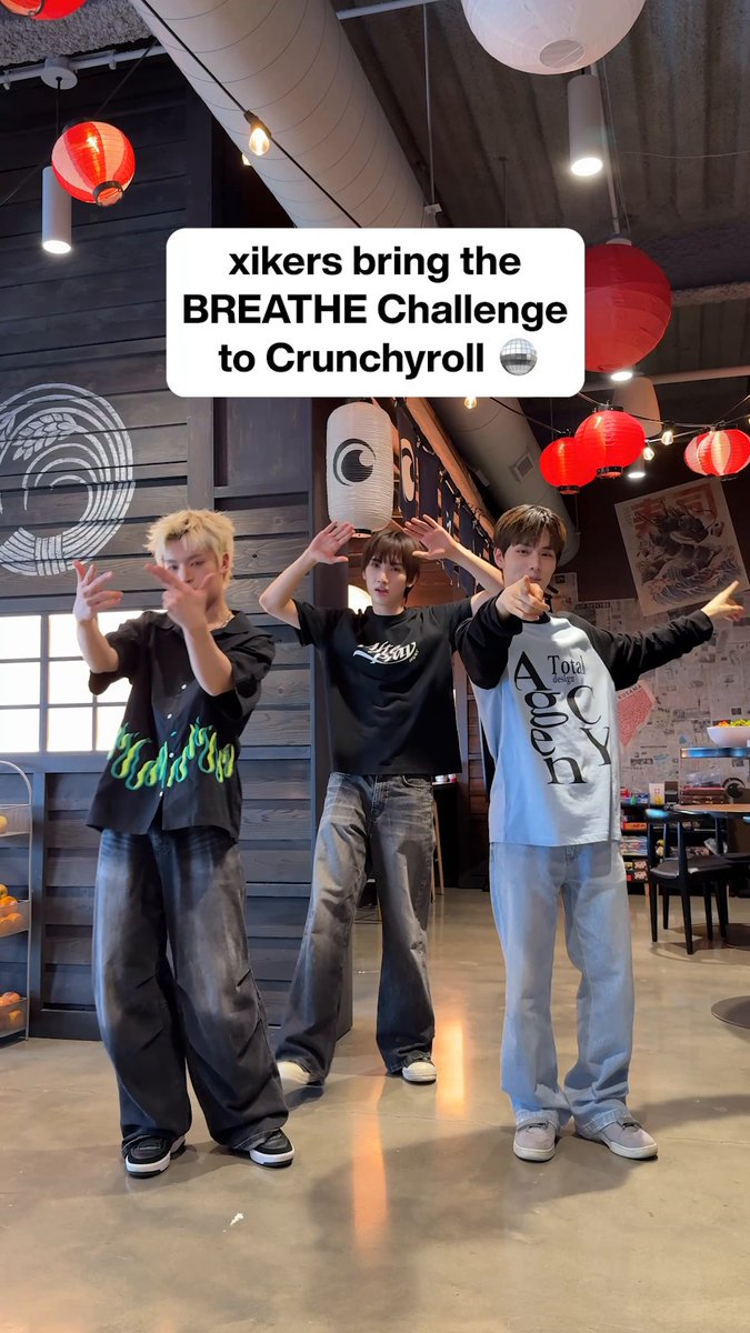 What does a dance challenge around the Crunchyroll office look like? 👀 The members of xikers(싸이커스) helped show us with BREATHE! ❤️