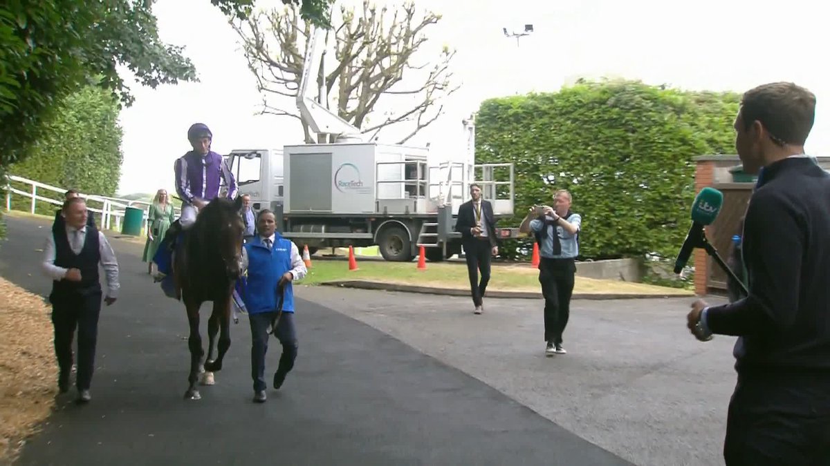 "It wasn't the first, second or even third plan!" "It was a good turn of foot that got him out of trouble." Ryan Moore spoke to Oli Bell after Delacroix won the Coral-Eclipse