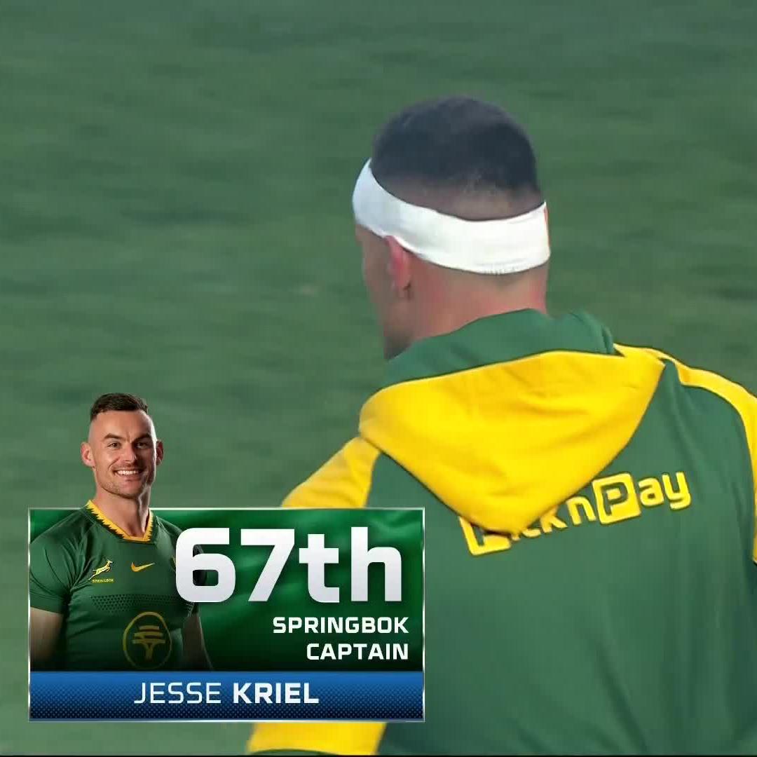 What a moment for Jesse Kriel 🤩 He becomes South Africa's 67th Test captain 📚©️ 📺 Stream #RSAvITA on DStv: