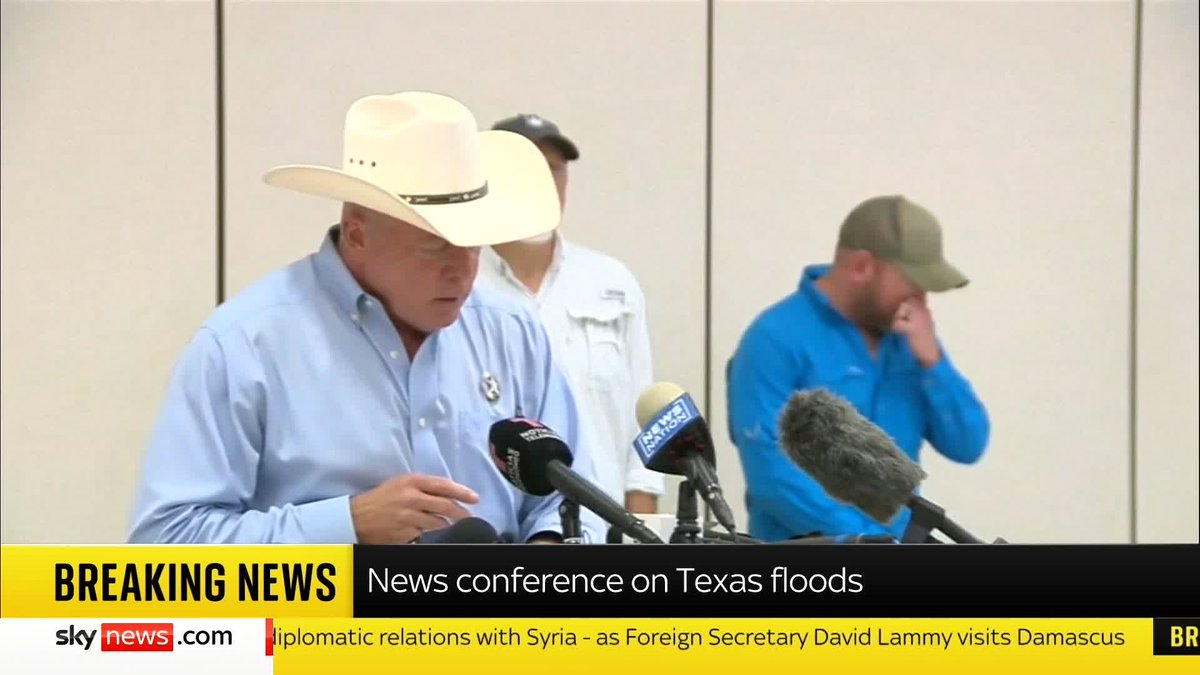 BREAKING: 18 adults and nine children have died following Texas flash flooding 📺 Sky 501, Virgin 602, Freeview 233 and YouTube