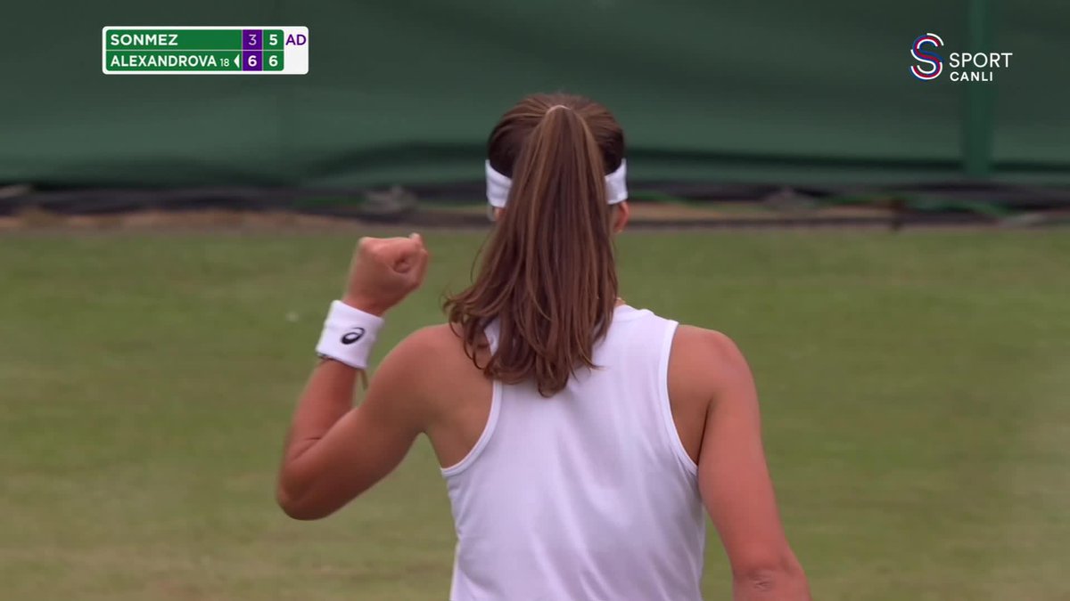 Zeynep Sönmez'in servis kırdığı an 👀💪 #Wimbledon